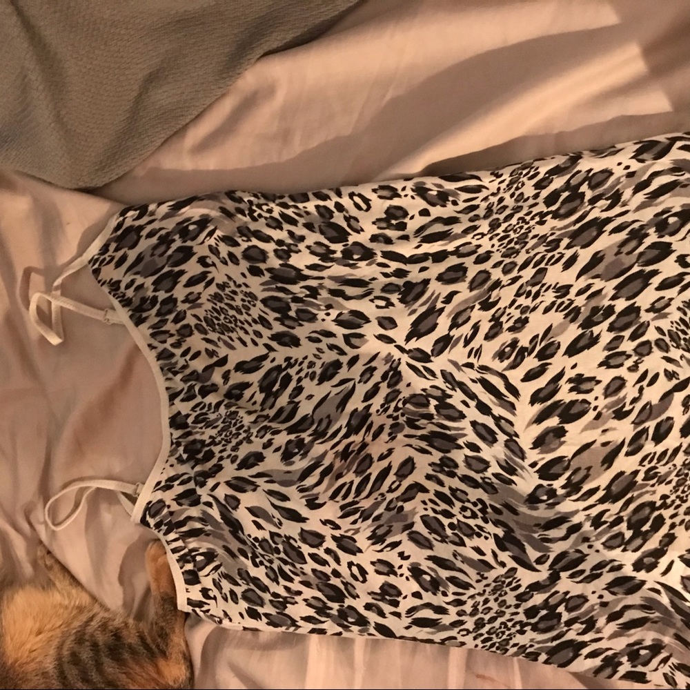 Cami Black & White Tiger Print